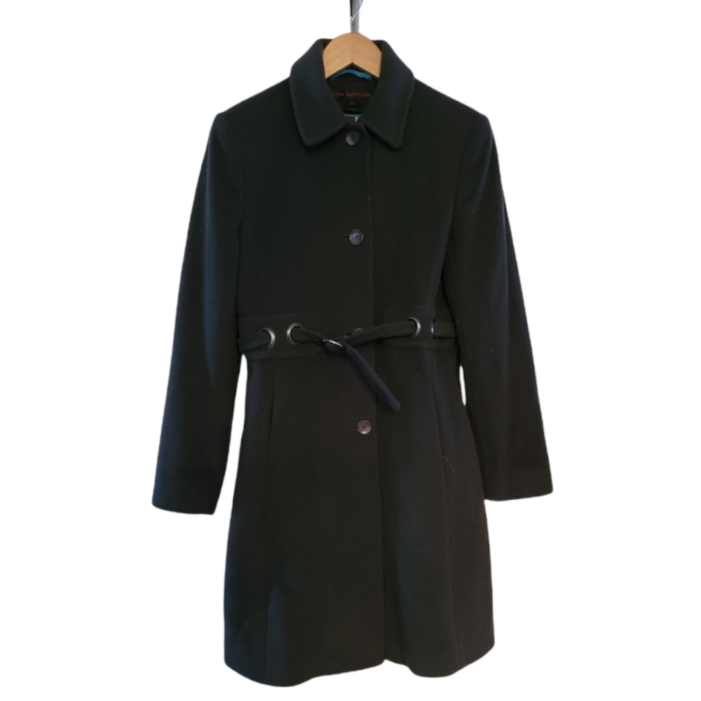 Via Spiga Wool Cashmere Blend Navy Blue Womens Size 6